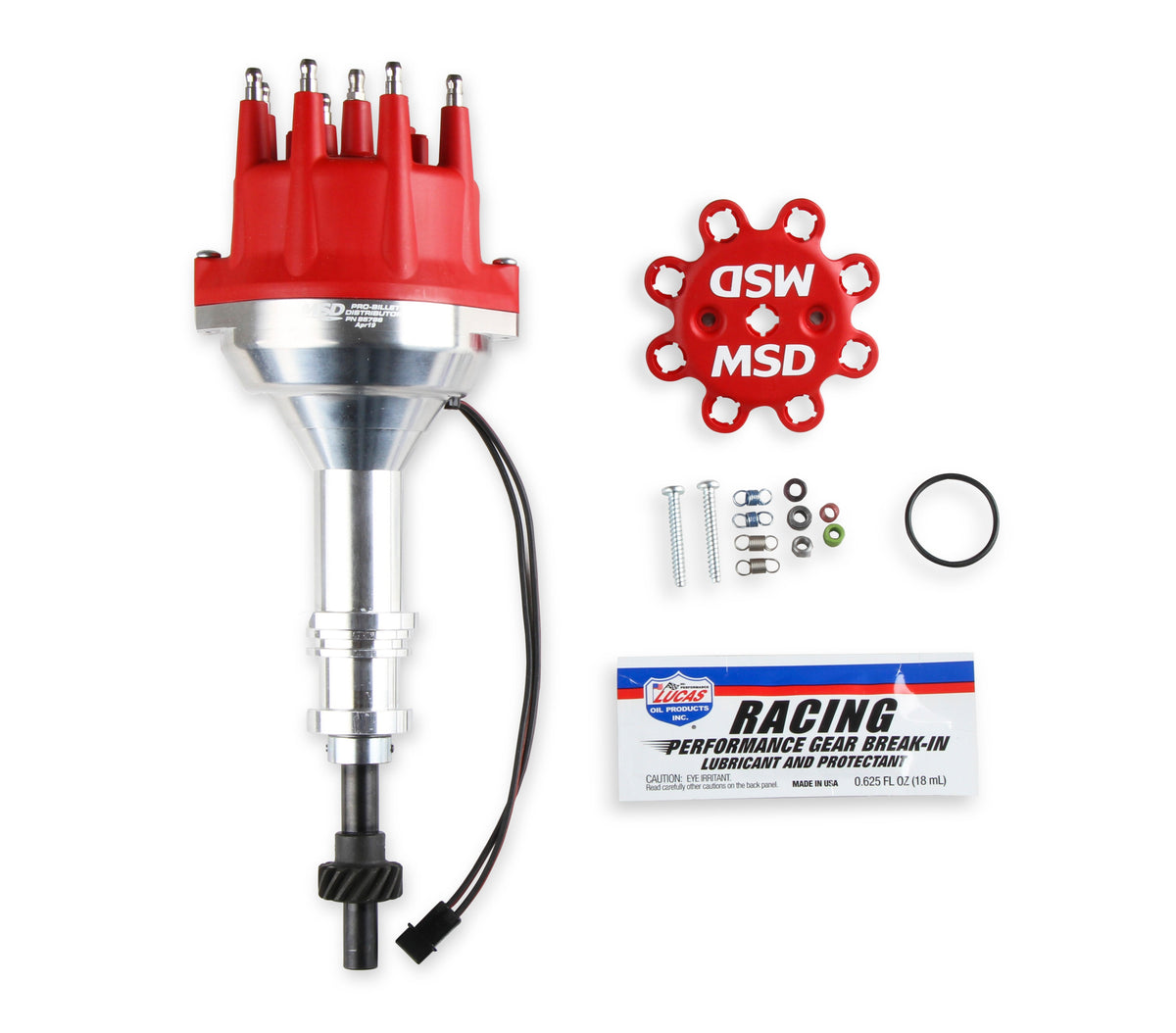 MSD 85786 Distributor, for Ford 351W, Billet, Small Cap, Steel Gear
