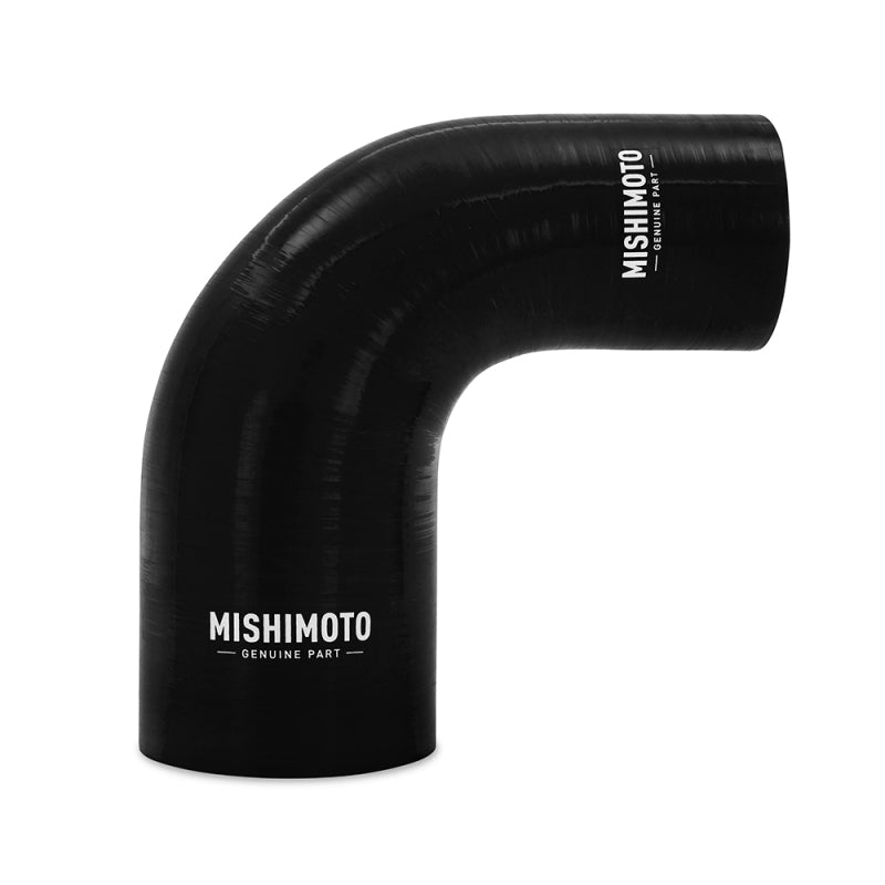 Mishimoto Silicone Reducer Coupler 90 Degree 3in to 3.5in - Black - #MMCP-R90-3035BK