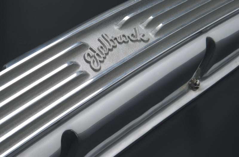 Edelbrock 4145 Valve Cover Classic Series Chevrolet 1959-1986 262-400 CI V8 Polished