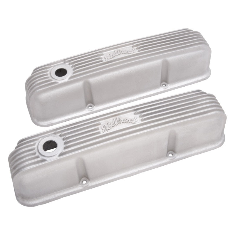Edelbrock 41629 Valve Cover Classic Series Ford 1958-1976 FE V8 Satin