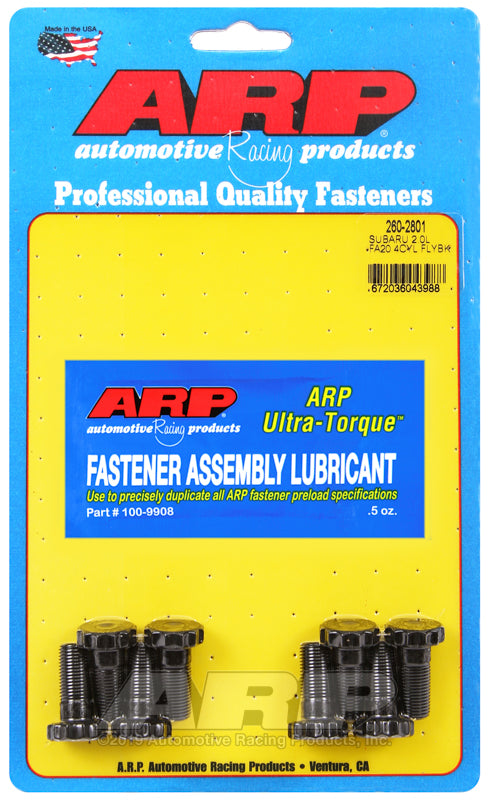 ARP 260-2801 for Subaru 2.0L FA20 4Cyl Flywheel Bolt Kit