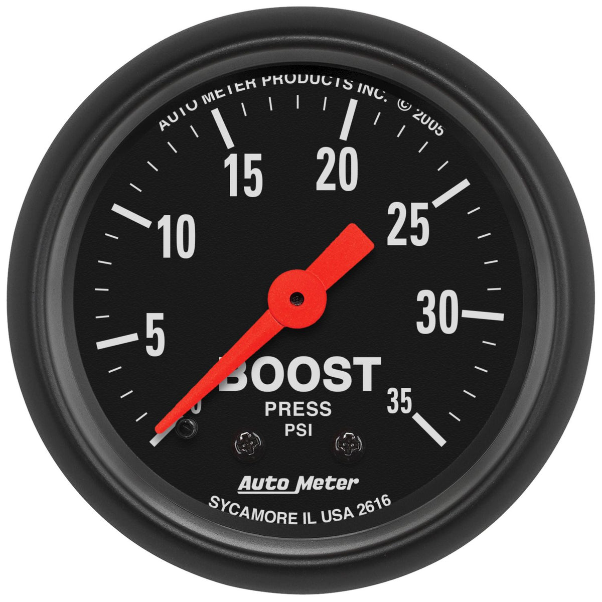 AutoMeter 2616 Z Series 52mm 0-35 PSI Mechanical Boost Gauge
