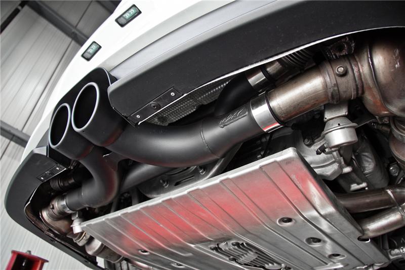 MBRP S7607BLK Center Muffler Bypass - 2014-2019 Porsche 911 (991) GT3 / GT3 RS / R / Speedster | Black Coated