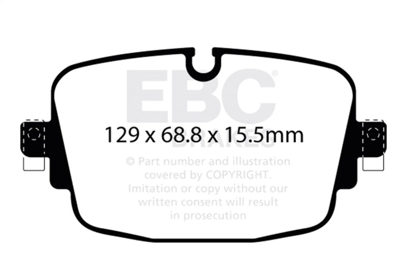 EBC 08-17 Audi R8 / 04-14 Lamborghini Gallardo Redstuff Rear Brake Pads DP32516C