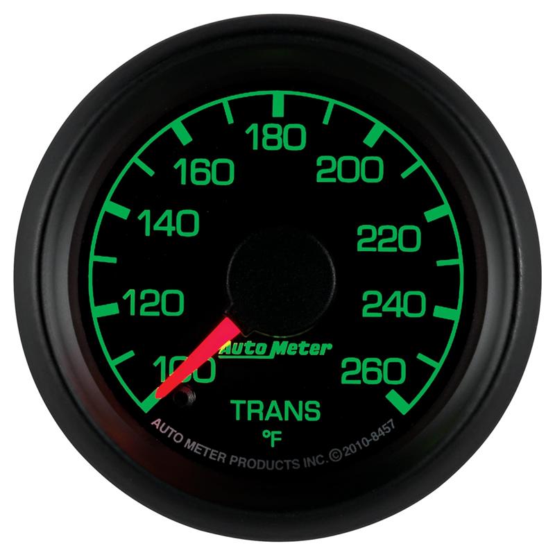 AutoMeter 8457 Factory Match 52mm Full Sweep Electric 100-260 Degrees F Transmission Temperature Gauge for Ford