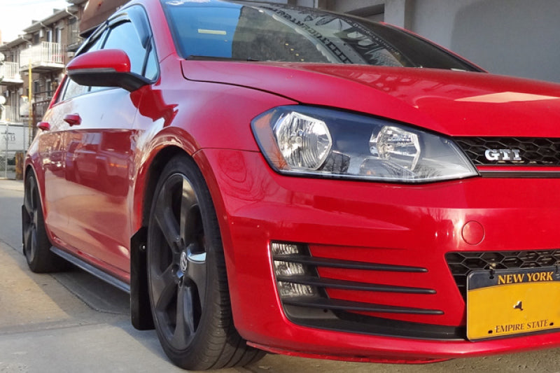 Rally Armor UR Mud Flaps - 2015-2018 Volkswagen GTI + 3 more fitments - Red/White Logo - #MF37-UR-RD/WH