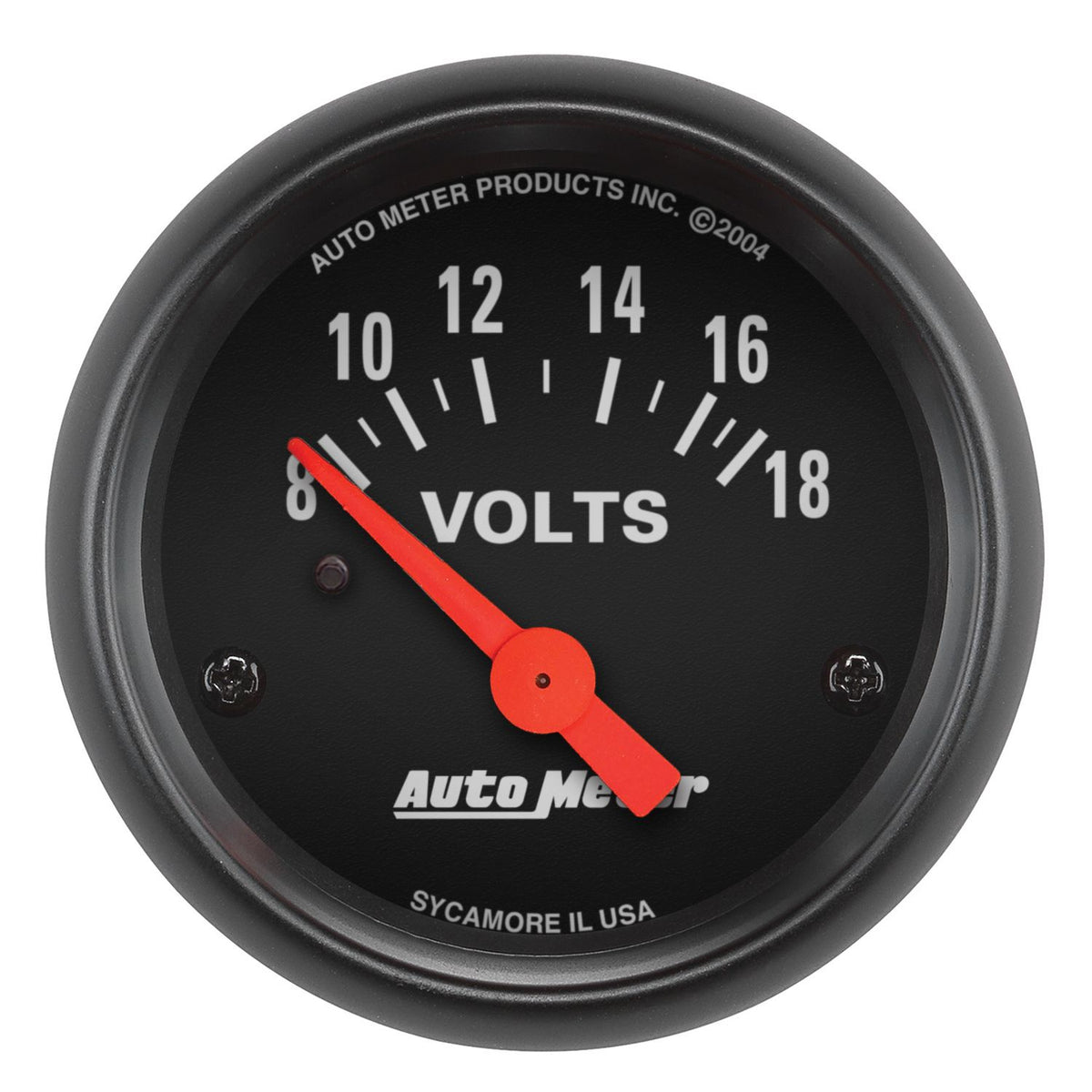AutoMeter 2645 Z-Series 52mm 8-18 Volts Voltmeter Gauge