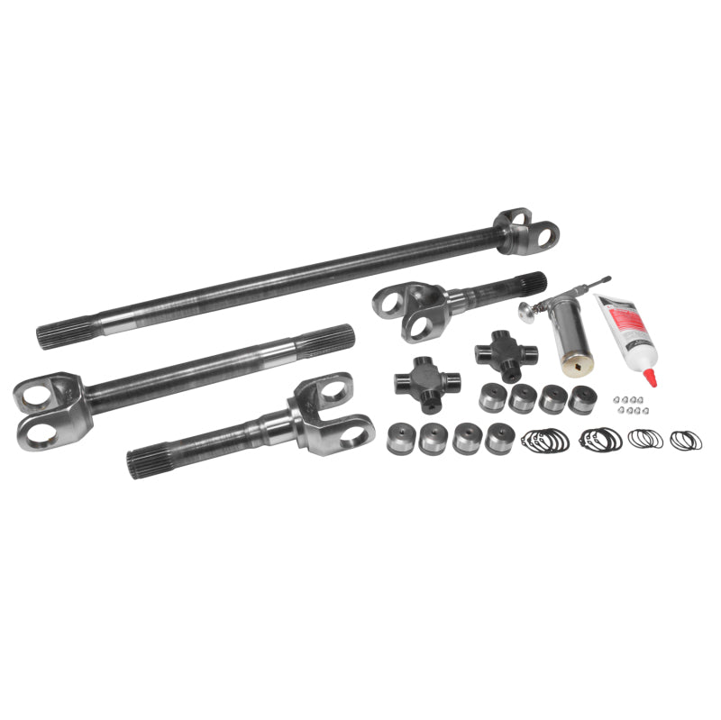 Yukon Gear & Axle ZA W24108 USA Standard 4340CM Repl Axle Kit For 72-81 Jeep CJ / Dana 30 / 27 Spline / with Super Joints