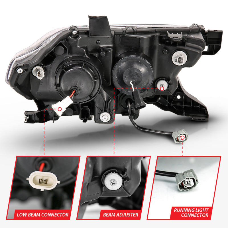ANZO 2016-2023 Toyota Tacoma LED Projector Headlights