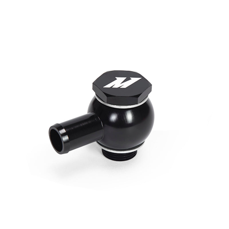 Mishimoto M20 x 5/8 Straight Black Banjo Fitting w/ Bolt - #MMBB-STBK