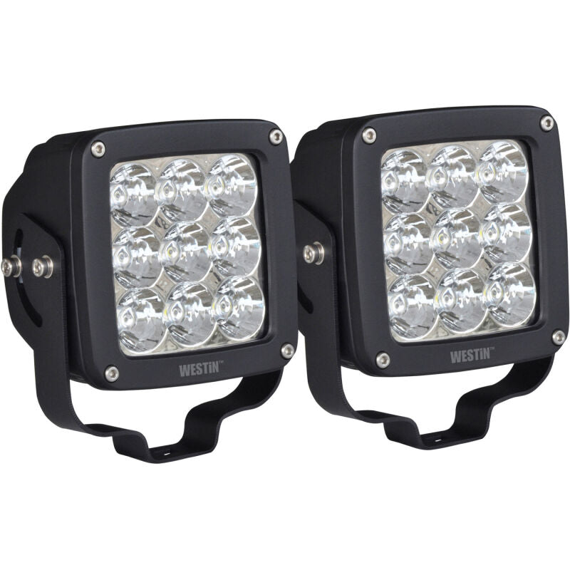 Westin 09-12219B-PR Axis LED Auxiliary Light 4.5 inch x 4.5 inch Square Flood Black
