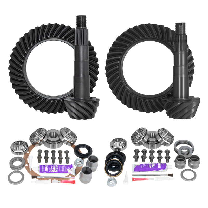 Yukon Gear & Axle YGKT004-488 Ring & Pinion Gear Kit Package Front & Rear with Install Kits for - Toyota 8in/8IFS