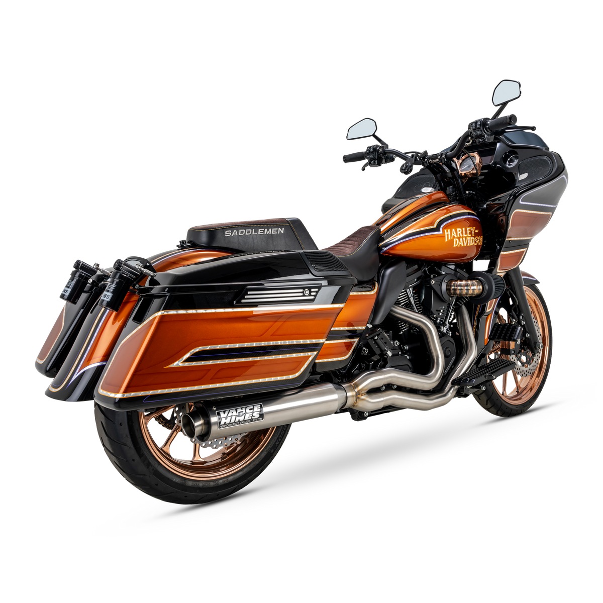 Vance & Hines 27345 Supersport 2-1 Exhaust Brushed for 2017-2026 Harley-Davidson Touring