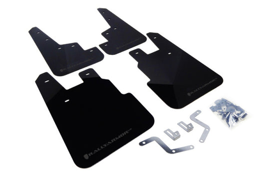 Rally Armor UR Mud Flaps - 2014-2018 Subaru Forester - Black/Grey Logo - #MF28-UR-BLK/GRY