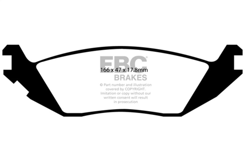 EBC 06-09 Chrysler Aspen 4.7 Extra Duty Rear Brake Pads ED91639