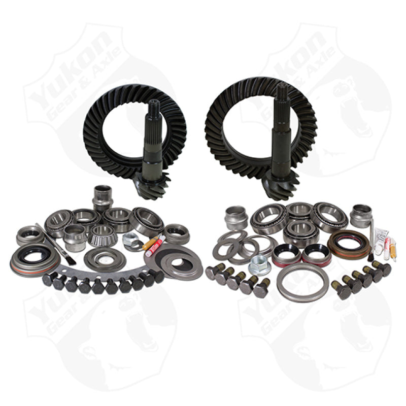 Yukon Gear & Axle YGK005 & Install Kit Package For Jeep TJ w/ Dana 30 Front/Model 35 Rear in a 4.56 Ratio