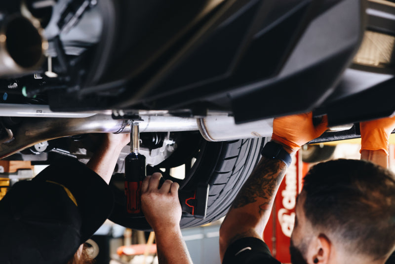 MBRP Mustang 3in Cat-Back Exhaust with Quad Carbon Fiber SS Tips - T304