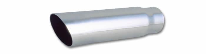 Vibrant 3in Round SS Truck/SUV Exhaust Tip (Single Wall Angle Cut) 1559