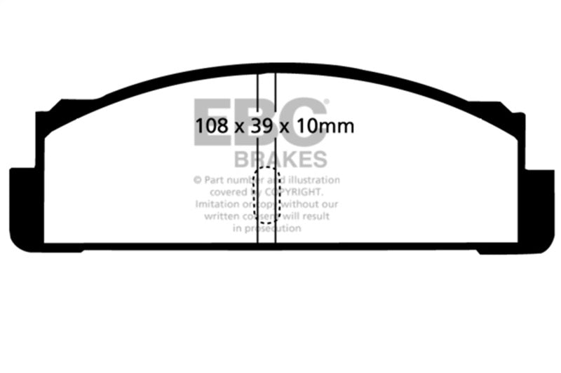 EBC 68-83 Fiat 124 1.6 Greenstuff Rear Brake Pads DP2130