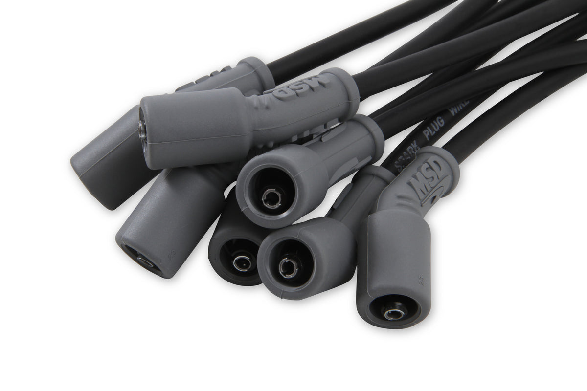 MSD 32823 Super Conductor Spark Plug Wire Set - 99-13 GM Truck & SUV - Black