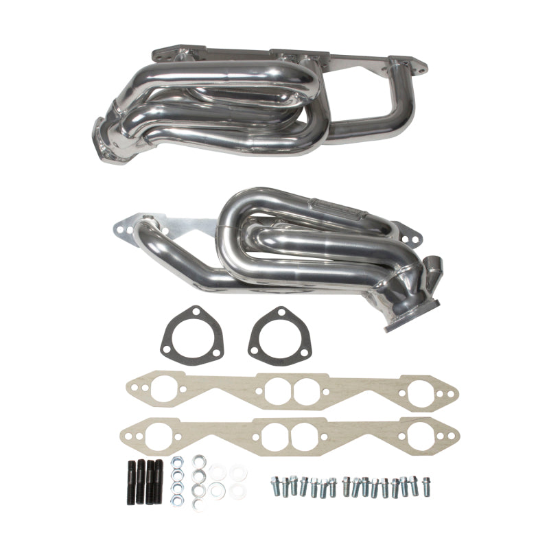BBK Performance 40070 Shorty Tuned Length Headers 1-5/8 Silver Ceramic for 1996-1999 Chevrolet / GMC 1500 Trucks and SUVs (5.0L / 5.7L)