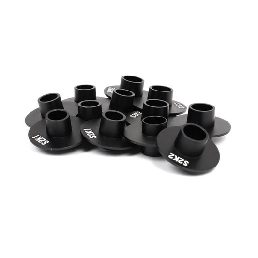 BLOX Racing Subframe Hard Collar Kit for All S2000 - Front and Rear total 12 Pieces (Gold) BXSS-20604