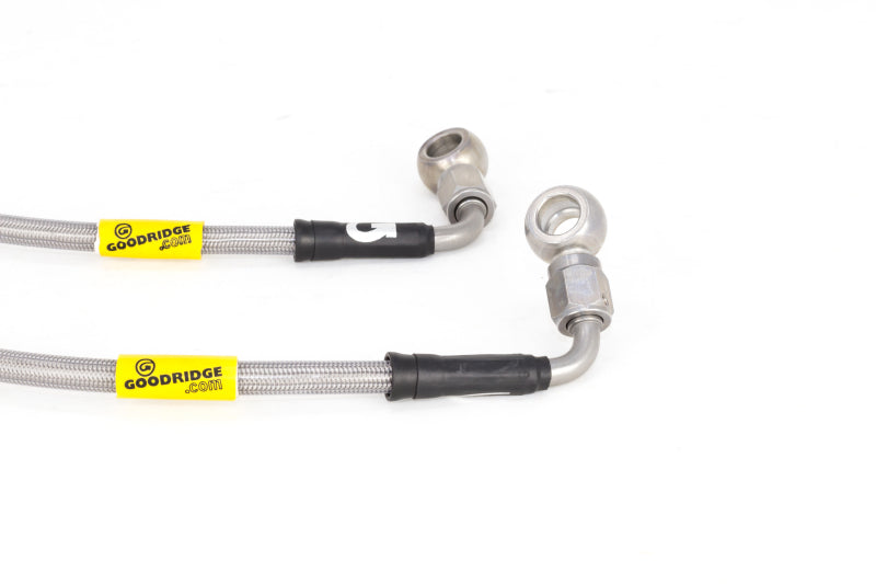 Goodridge 17-18 Honda Civic (Base/LX/EX) Stainless Steel Brake Line Kit 20042