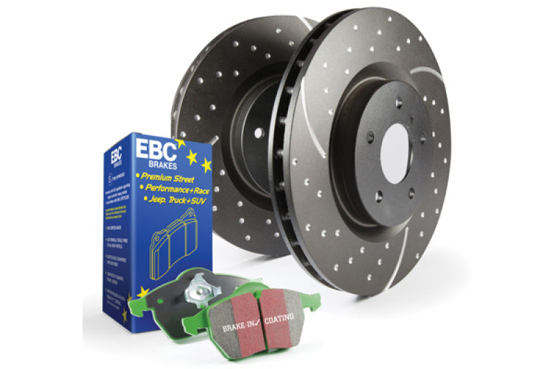 EBC 05-06 Honda CR-V S3 Front Brake Kit Greenstuff Elite Pads GD Sport Rotors S3KF1254