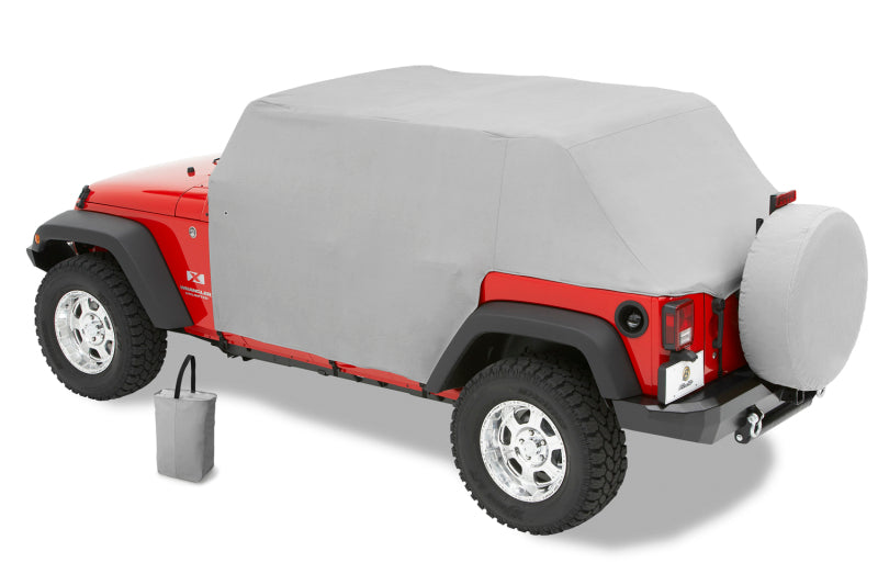 Bestop 07-18 Jeep Wrangler JK 4-Door All Weather Trail Cover (Charcoal / Gray)