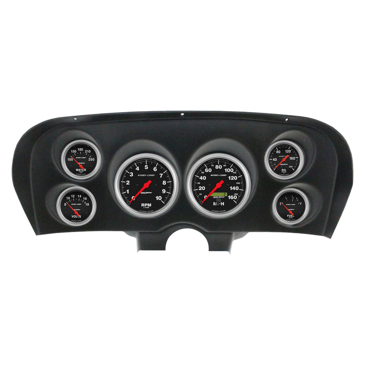 AutoMeter 2936-11 Sport-Comp 6 Gauge Direct-Fit Dash Kit for 1969-1970 Ford Mustang