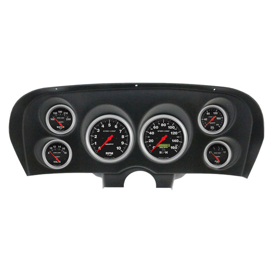 AutoMeter 2936-11 Sport-Comp 6 Gauge Direct-Fit Dash Kit for 1969-1970 Ford Mustang