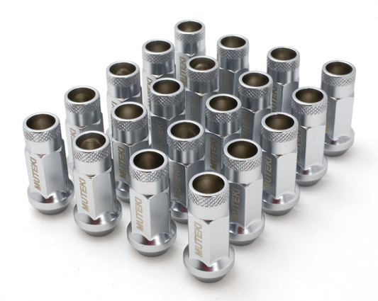 Wheel Mate 32906SS Muteki SR48 Open End Lug Nuts Satin Silver M12x1.50 48mm