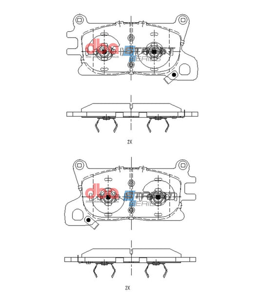 DBA 2021+ Genesis GV80 Street Series Front Brake Pads - #DB15141SS