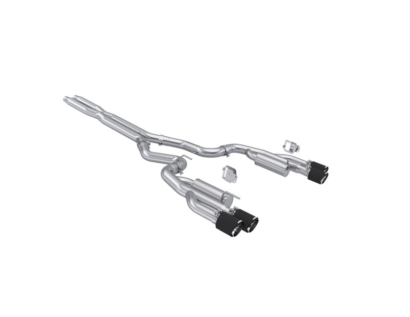 MBRP Mustang 5.0L T304 3in Cat-Back Exhaust with Quad Carbon Fiber Tips
