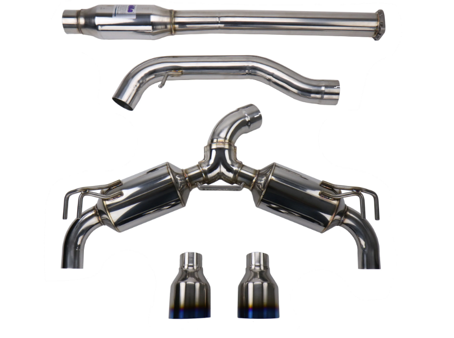 Invidia HS09MEXGD1ST 08-Up Mitsubishi EVO X Dual N1 Titanium tip Cat-back Exhaust