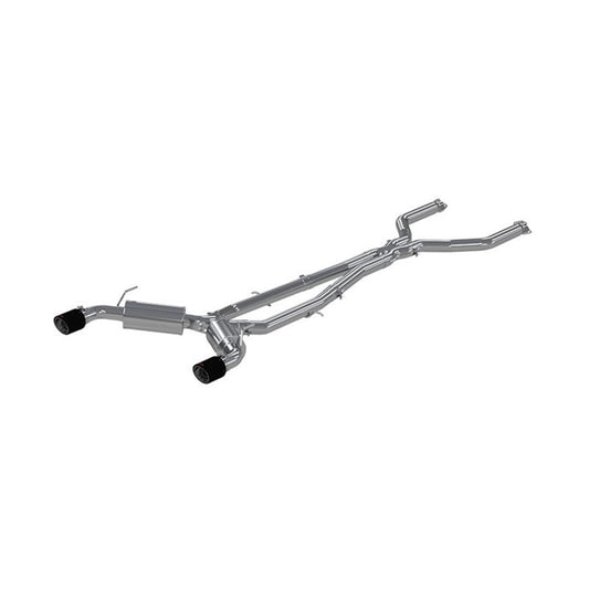 MBRP S44003CF Cat-Back Exhaust System - 2016-2024 Infiniti Q50 3.0L (RWD/AWD) (Street) | T304 Stainless