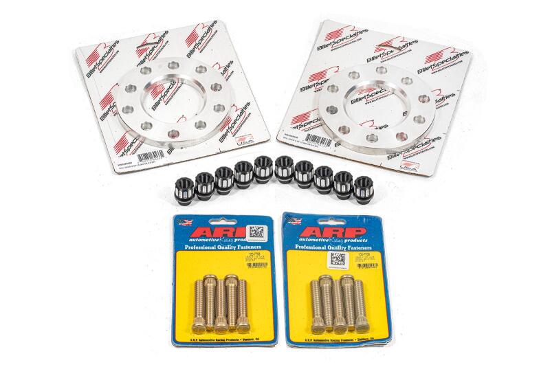 BMR 2014-2019 Chevrolet Corvette C7 Wheel Spacer Kit Front 0.50in Wide M12 Studs Shank Lugs - Bare
