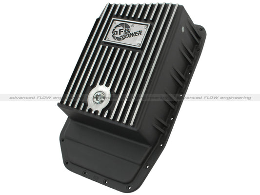 aFe Power Transmission Pan Black Machined 09-14 Ford 6R80 F-150 Trucks - #46-70172