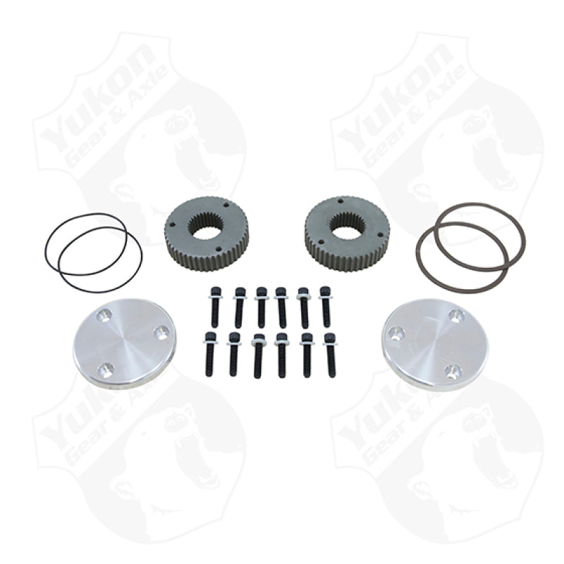 Yukon Gear & Axle YHC50004 Hardcore Drive Flange Kit For Dana 60 / 30 Spline Outer Stubs Non-Engraved Caps