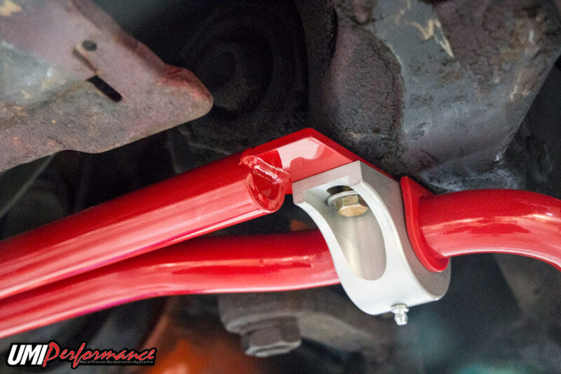 UMI Performance 2654-R Front Frame Brace Red for 1970-1974 F-Body