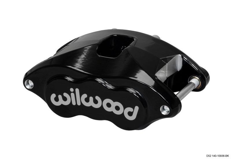Wilwood Caliper-D52-Black Pwdr 2.00/2.00in Pistons 1.28in Disc - #120-10936-BK