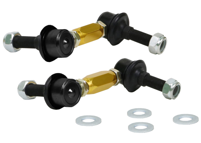 Whiteline KLC180-090 Universal Sway Bar Link Assembly Heavy Duty Adjustable Ball/Ball Style for 2005-2015 Nissan Frontier, 2005-2015 Nissan Xterra, 2005-2012 Nissan Pathfinder and More