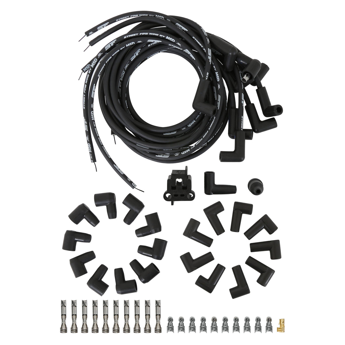 MSD 5553 Street-Fire Wire Set 8 Cyl 90°, Sock/ HEI, Universal