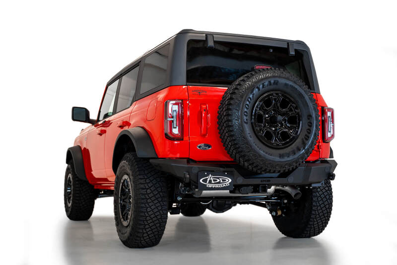 Addictive Desert Designs for 2021+ Ford Bronco Rock Fighter Rear Bumper - Hammer Black