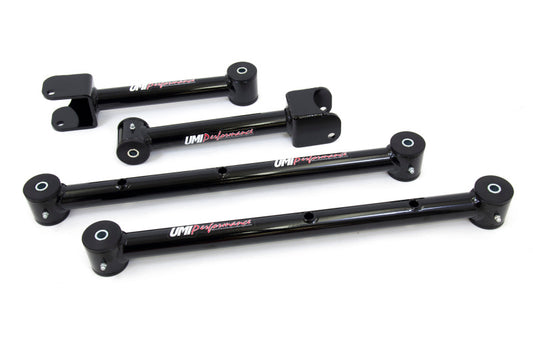 UMI Performance 401518-B Adjustable Upper and Lower Control Arm Kit Black