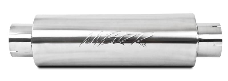 MBRP M2220S Universal Muffler - 5" in/out, 8" body, 31" overall, Quiet Tone | T409 Stainless