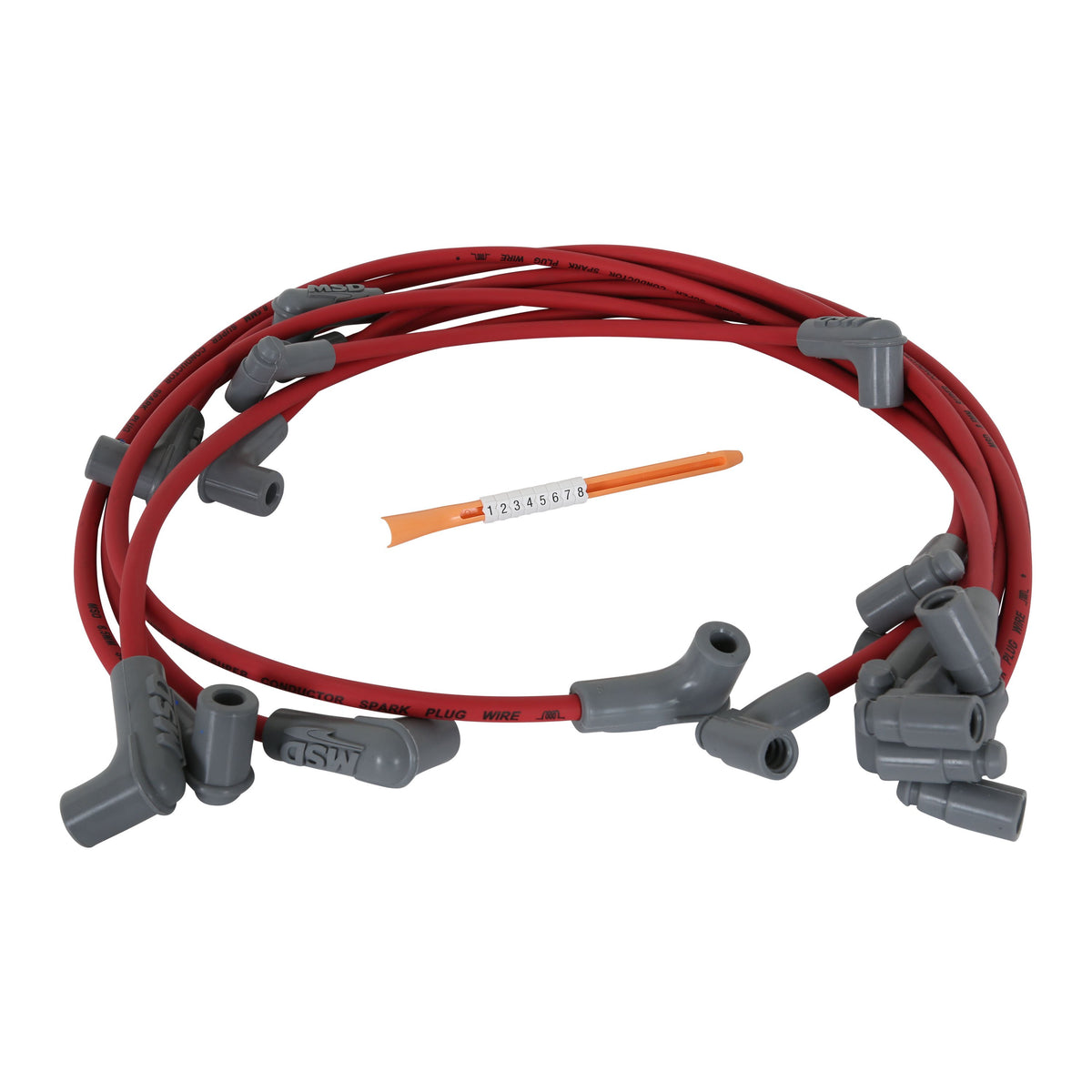 MSD 31549 Red Super Conductor Wire Set, for Chevy Sprint Car