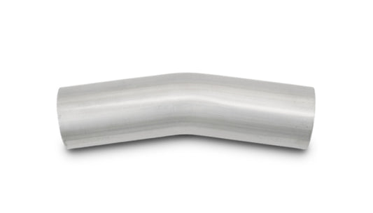 Vibrant 2.5in O.D. T304 SS 15 deg Mandrel Bend 5in x 5in leg lengths
