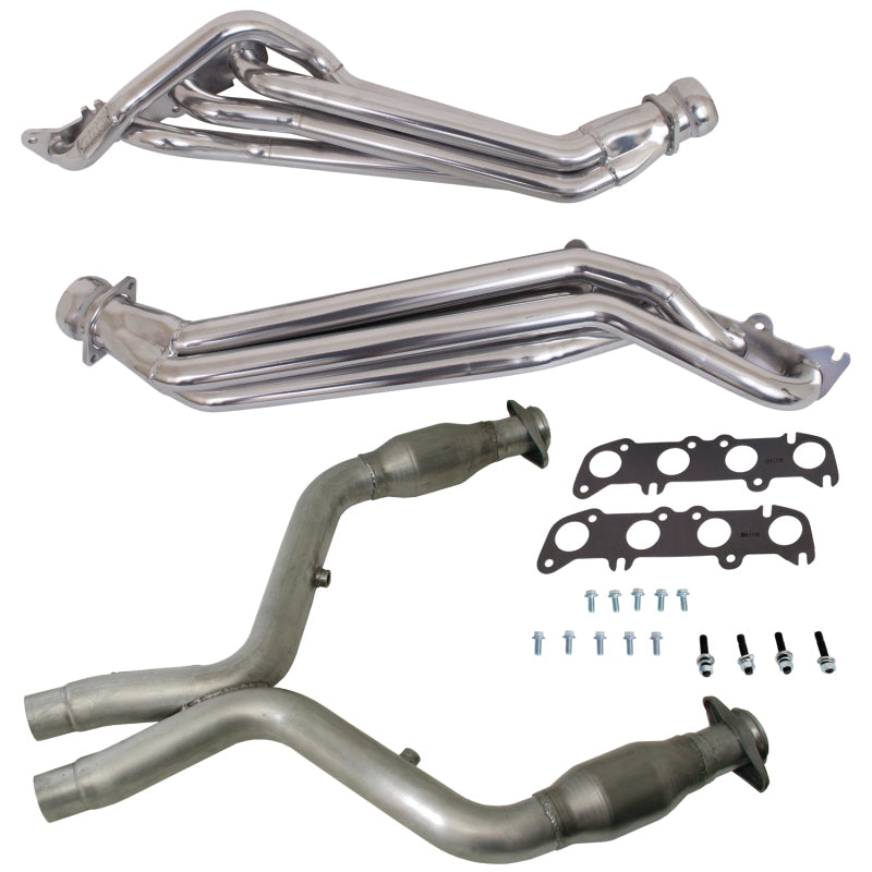 BBK Performance 16333 Long Tube Headers with Catted Mid Pipe for 2011-2014 Ford Mustang GT 5.0L