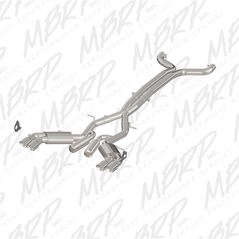 MBRP Camaro SS 3in Dual Cat-Back Exhaust Street Version with T409 Tips
